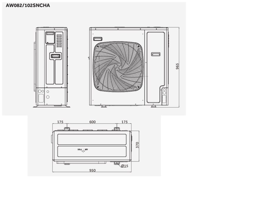 HAIER SUPER AQUA tepelné čerpadlo 10kW, vzduch-voda, vonkajšia jednotka