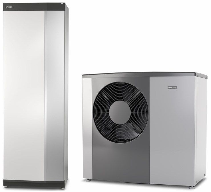 NIBE S2125-12 + VVM S320 tepelné čerpadlo 3,67 kW, 400V, vzduch-voda, vonkajšia + vnútorná jednotka so zásobníkom (komplet)