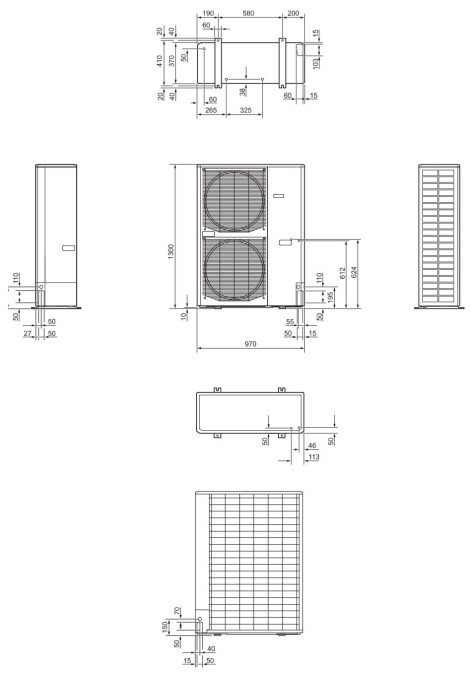 NIBE AMS 10-16 + LUCIE 200-16 SPLIT tepelné čerpadlo 7,03 kW, 230/400V, vzduch-voda, vonkajšia+vnútorná jednotka so zásobníkom (komplet)
