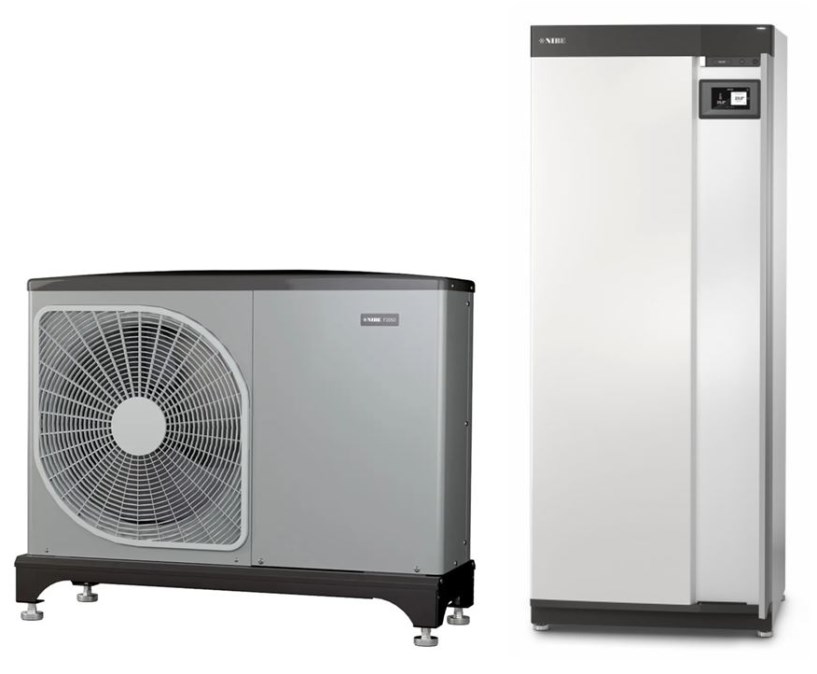 NIBE F2050-10+VVM S320 tepelné čerpadlo 4,00kW, tepelné čerpadlo, vonkajšia+vnútorná jednotka so zásobníkom (komplet)