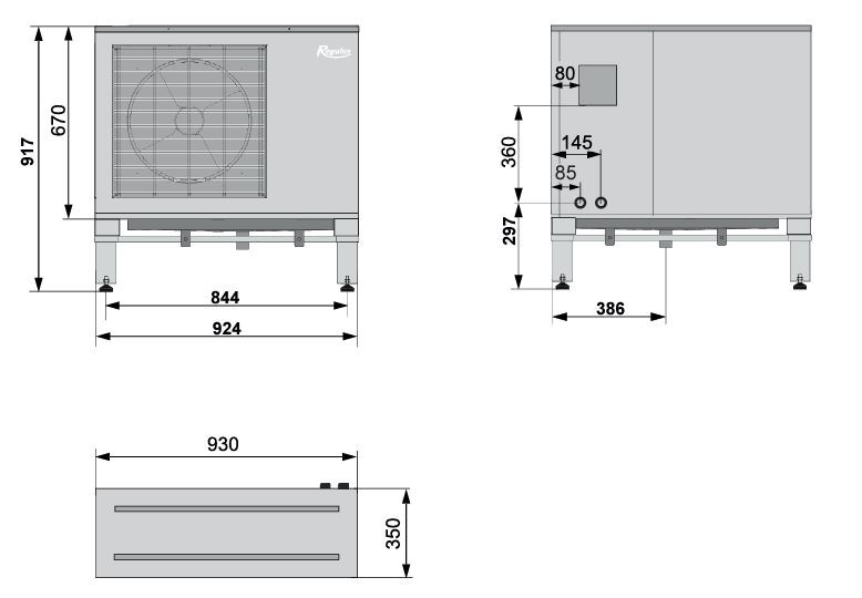 REGULUS RTC 6i tepelné čerpadlo 5,42 kW, vzduch-voda, vonkajšia jednotka