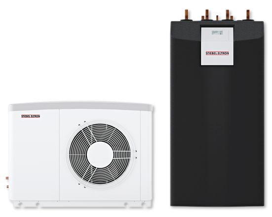STEBEL ELTRON HPA-0 8 SK PLUS COMPACT SET 1.1 tepelné čerpadlo 8,5 kW, vzduch-voda, vonkajšia + vnútorná jednotka so zásobníkom (sada)