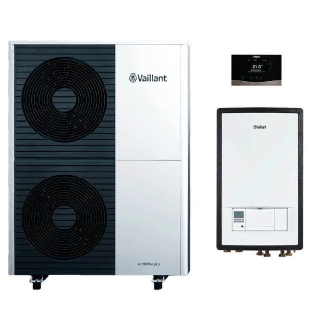 VAILLANT AROTHERM SPLIT VWL 105/5 AS tepelné čerpadlo 9,70 kW, 400V, vzduch-voda, vonkajšia + vnútorná jednotka + regulácia VRC720 (komplet)