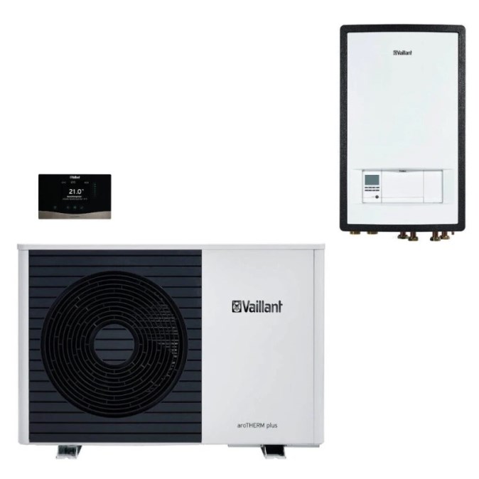 VAILLANT AROTHERM PLUS VWL 55/6 tepelné čerpadlo 3,4 kW, vduch-voda, vonkajšia+vnútorná jednotka+regulácia VRC720 (komplet)