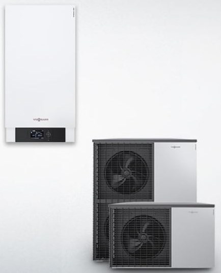 VIESSMANN VITOCAL 200-S AWB-E-AC 201.D10 tepelné čerpadlo 7,58 kW, 400 V, vzduch-voda, vonkajšia + vnútorná jednotka s prietokovým ohrevom