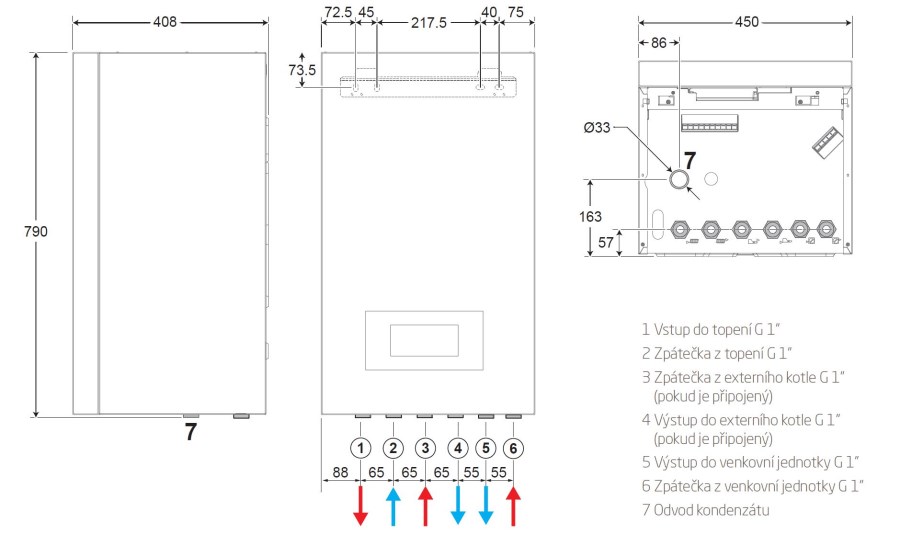 BAXI SYSTEM MANAGER AURIGA WH-H tepelné čerpadlo, vzduch-voda, vnútorná jednotka