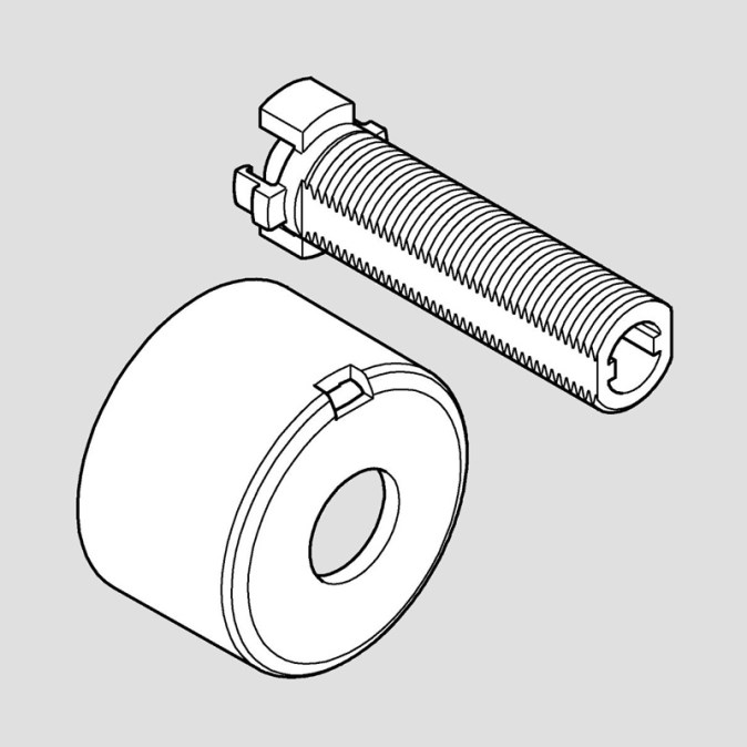 GROHE skryté vreteno pre systém SmartControl, 3 kusy