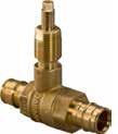 UPONOR Q&E ventil 16x16mm, podomietkový, zapustený, násuvný, pre PE-Xa, voda, mosadz