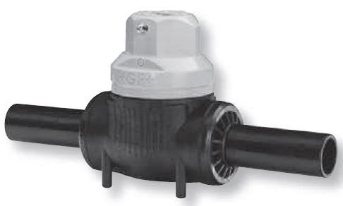 WAVIN GF guľový kohút, 32mm, SDR11, zvárací, voda, plyn, PE 100, čierna