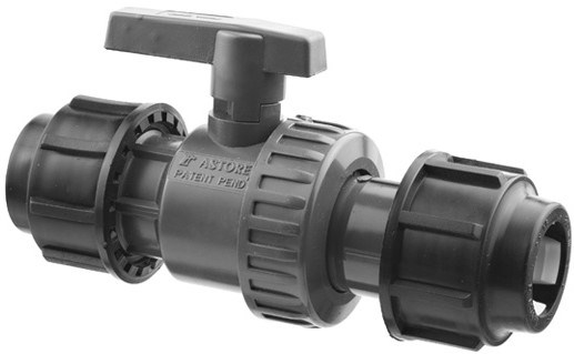 ASTORE 32VSI16G guľový kohút 25x25mm, obojstranne svorný, voda, PVC-U