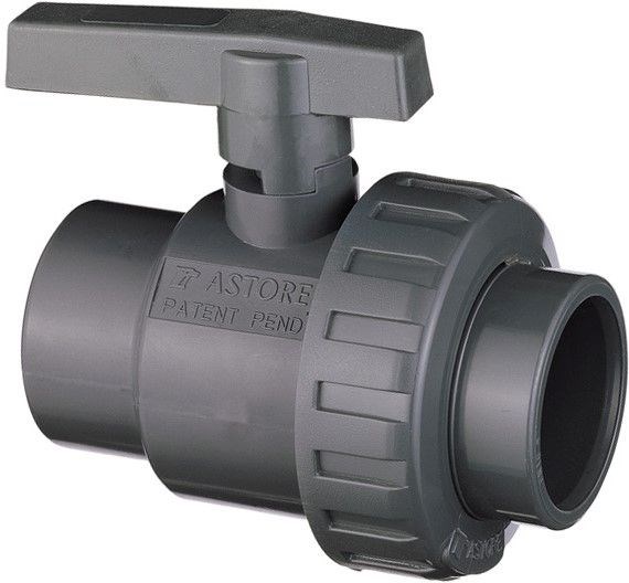 ASTORE 32VSI12F guľový kohút 2 1/2", vnútorné závity, voda, PVC-U