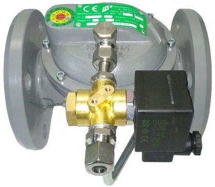 ARMAGAS BAP SOLO membránový uzáver DN65, NT-B-PN16, 230V, prírubový, pravý