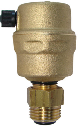 HERZ ventil DN10 odvzdušňovací, so spätným ventilom, závitový, mosadz/EPDM