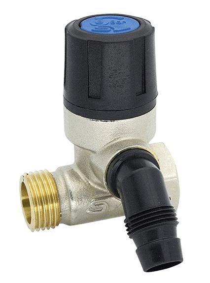 SLOVARM TE2850 poistný ventil 1/2", 6bar, pre tlakové ohrievače, závitový, voda, mosadz