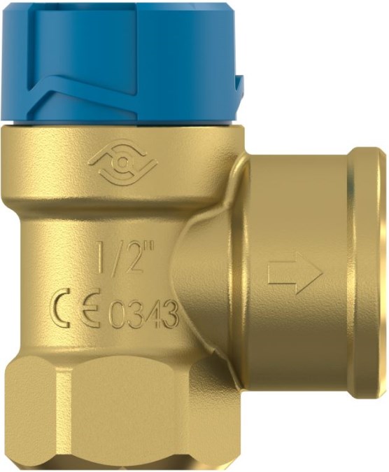 CONCEPT FLOPRESS B poistný ventil 3/4"x3/4", 8bar, voda, mosadz