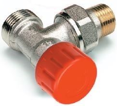 COMAP VARIOSAR R854E termostatický ventil 1/2-3/4E, rohový, s prednastavením, s Eurokónusom