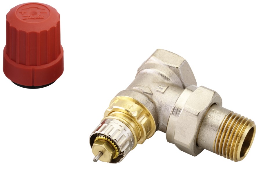DANFOSS RA-N 15 radiátorový ventil 1/2"F, rohový, termostatický, s prednastavením prietoku