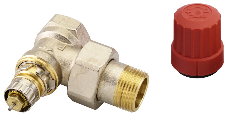 DANFOSS RA-N 20 radiátorový ventil 3/4"F, rohový, termostatický, s prednastavením prietoku
