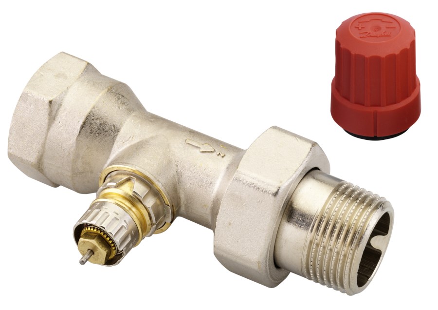 DANFOSS RA-N 25 radiátorový ventil 1"S, priamy, termostatický, s prednastavením prietoku