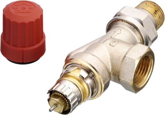 DANFOSS RA-N 15 UK radiátorový ventil 1/2"F, uhlový, termostatický, s prednastavením prietoku