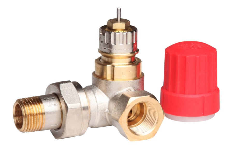 DANFOSS RA-N 10 radiátorový ventil uhlový rohový pravý 3/8" F termostatický, s prednastavením prietoku