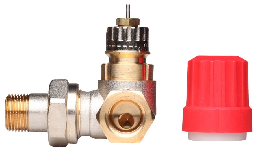 DANFOSS RA-N 10 radiátorový ventil uhlový rohový pravý 3/8" F termostatický, s prednastavením prietoku