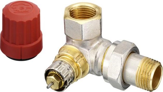 DANFOSS RA-N 15 radiátorový ventil 1/2"F, uhlový rohový pravý, termostatický, s prednastavením prietoku