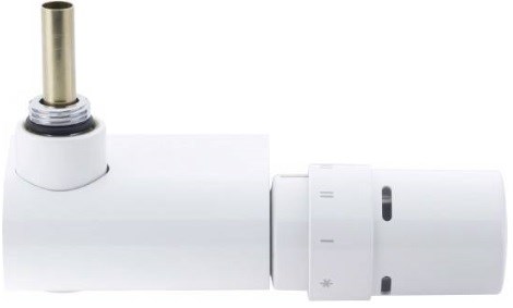 DANFOSS VHX-MONO radiátorový ventil 1/2" termostatický, rohový, vrátane termostatu RAX, biela