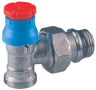 GIACOMINI GIACOTECH R411TG ventil 1/2"x16mm termostatický, jednoregulačný, rohový s viečkom, mosadz/chróm