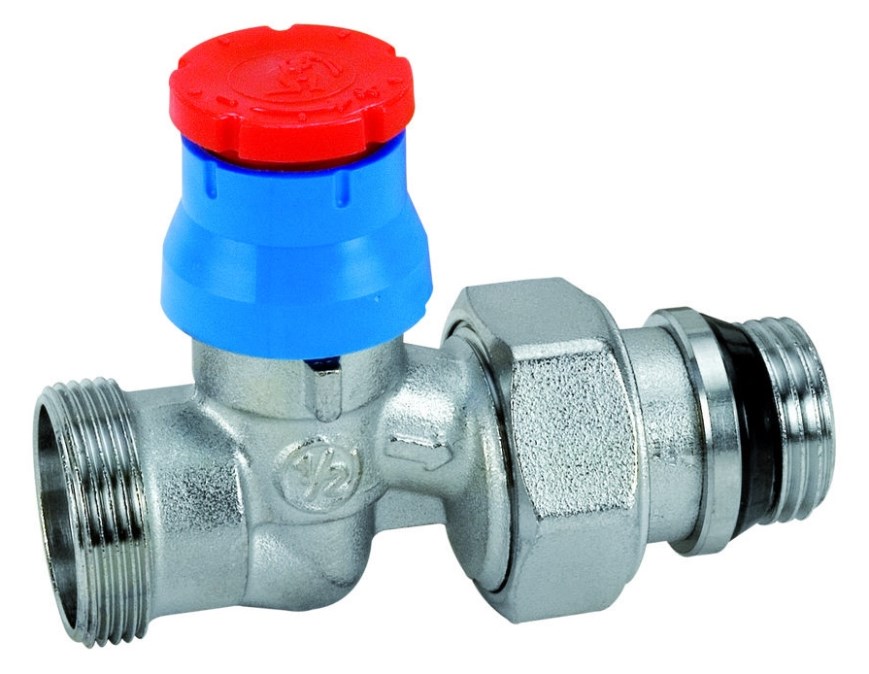 GIACOMINI GIACOTECH R412TG ventil 1/2"x16mm, termostatický, jednoregulačný, priamy, s viečkom, mosadz, chróm
