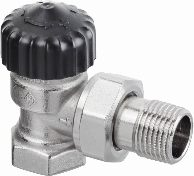 IMI HEIMEIER CALYPSO radiátorový ventil 1/2", závitový, termostatický, rohový, so skrátenými rozmery