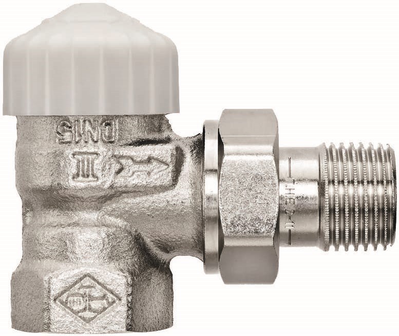 IMI HEIMEIER V-EXACT II radiátorový ventil 3/8" závitový, termostatický, rohový