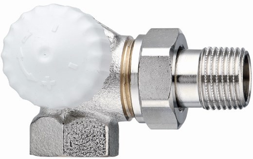 IMI HEIMEIER V-EXACT II radiátorový ventil 1/2", závitový, termostatický, uhlový, pripojenie vľavo
