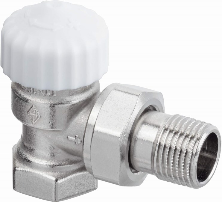 IMI HEIMEIER V-EXACT II radiátorový ventil 1/2" závitový, termostatický, rohový, skrátený rozmer, krátky