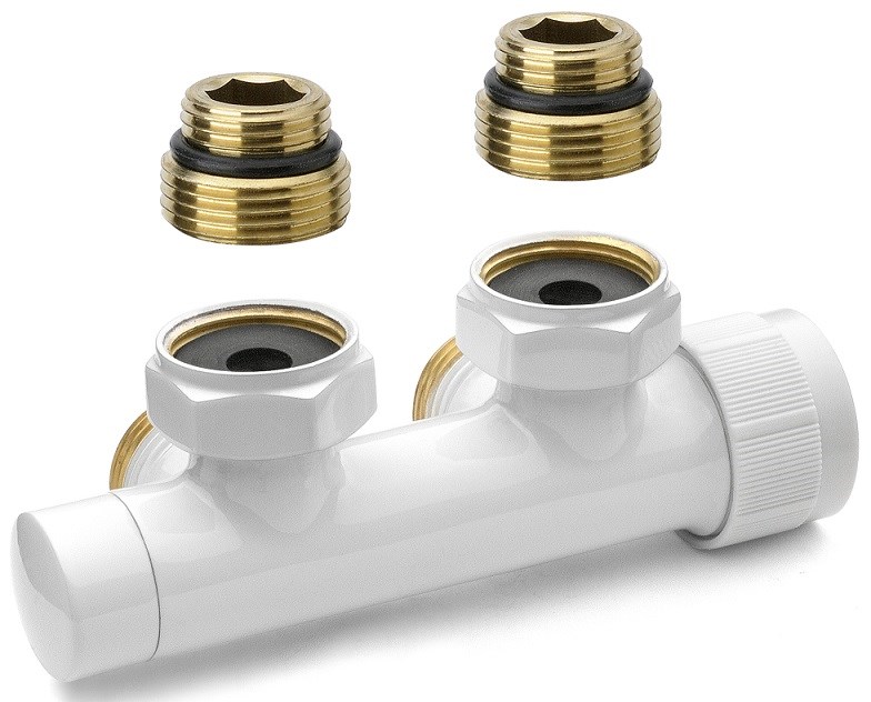 CONCEPT radiátorový ventil 3/4" termostatický, rohový, závit, biela