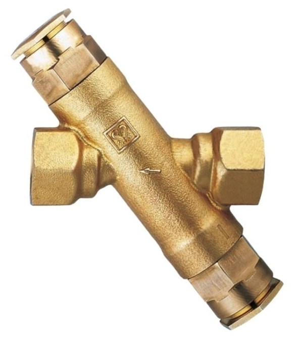 HERZ termostat do cirkulácie, DN15, šikmý, závitový, regulačný, mosadz