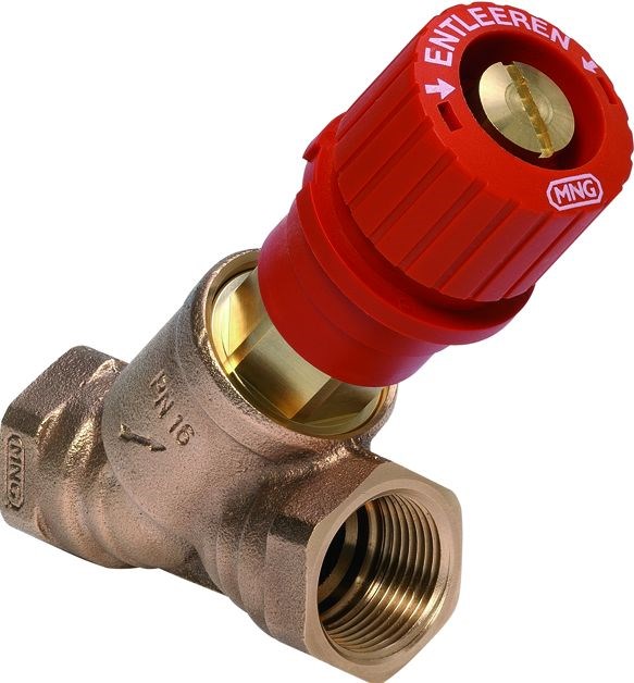 RESIDEO BRAUKMANN KOMBI 3 PLUS stúpačkový ventil pre vykurovacie systémy, DN50, Rp 2"x2" MM, 16bar, 130°C, závitový, uzatvárací, s červenou krytkou, bronz