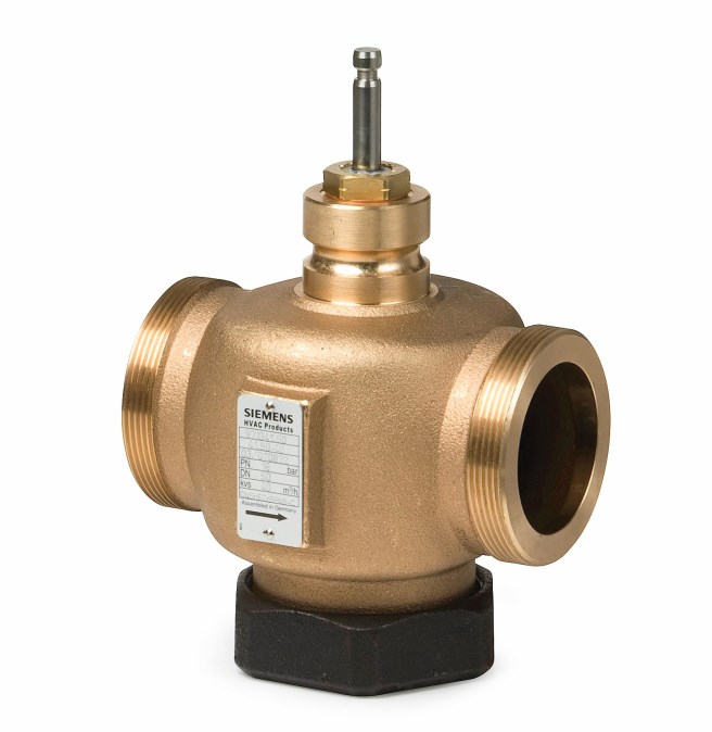 SIEMENS VVG41.50 2-cestný ventil DN50, Kvs=40, priamy, závitový, mosadz