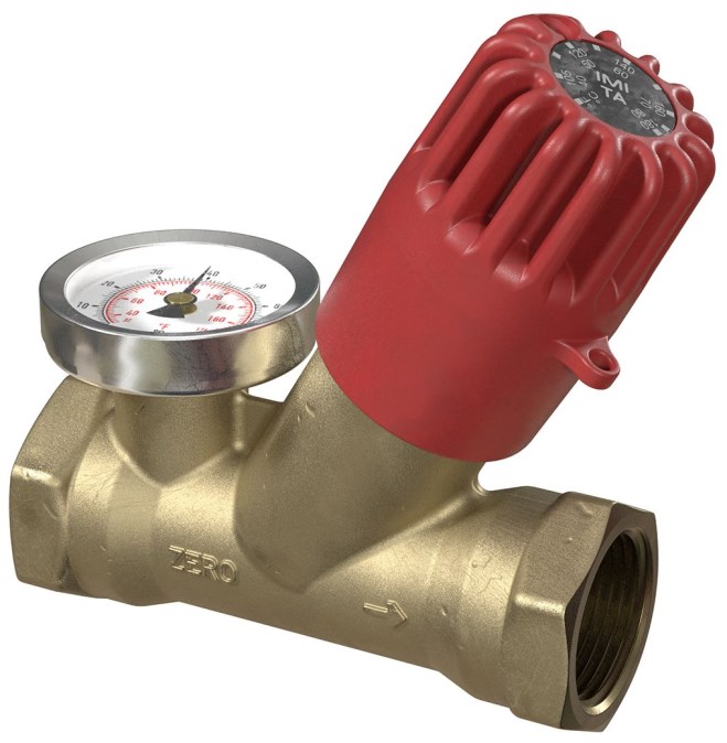 IMI TA THERM ZERO ventil DN15 termostatický, s teplomerom, mosadz