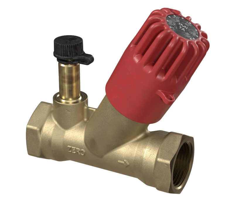 IMI TA THERM ZERO ventil DN20 termostatický, s meracou vsuvkou, mosadz