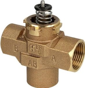 RESIDEO HONEYWELL HOME VC ventil rozdeľovací, DN25, 1" M, 8,6bar, 95°C, závitový, 3-cestný, telo, bronz
