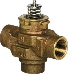 RESIDEO HONEYWELL HOME VC ventil prepínací, 3/4"x3/4" MM, 20bar, 95°C, závitový, 3-cestný, obrátený, telo, bronz