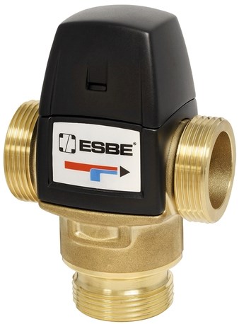ESBE VTA522 ventil G1", 20-43°C termostatický, zmiešavací, vonkajší závit, mosadz