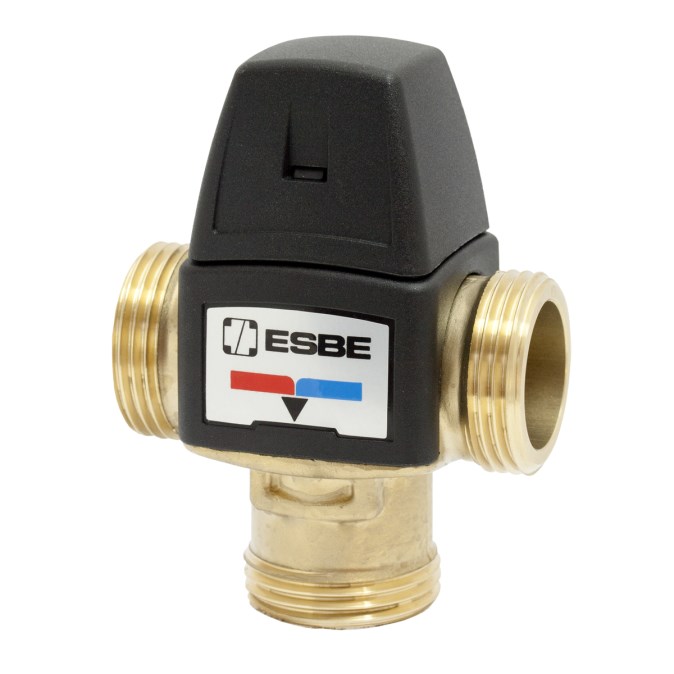 ESBE VTA352 ventil G1", 30-60 ° C termostatický, zmiešavací, vonkajší závit, mosadz