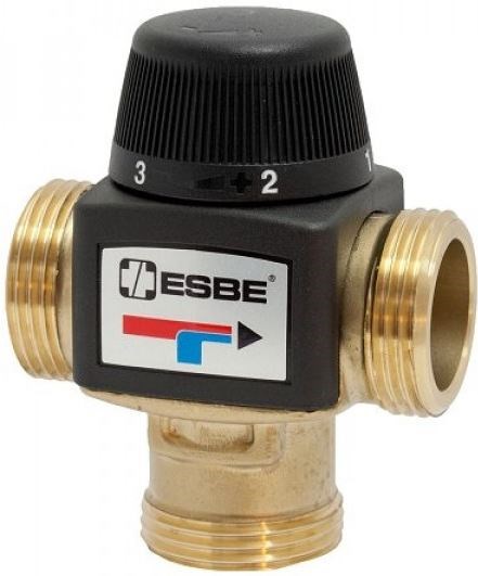 ESBE VTA572 ventil G5/4", 20-55°C, termostatický, zmiešavací, vonkajší závit, pre podlahové kúrenie, mosadz