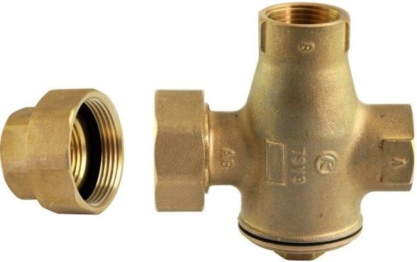 REGULUS TSV3BF 60 zmiešavací ventil G1"FxG6/4"F, 60°C, termostatický, s maticou a skrutkovaním, závitový, voda, mosadz