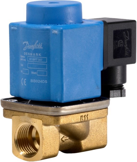 DANFOSS EV251B 18B solenoidový ventil G3/4", 230V, 2/2-cestný, s cievkou a konektorom krytia
