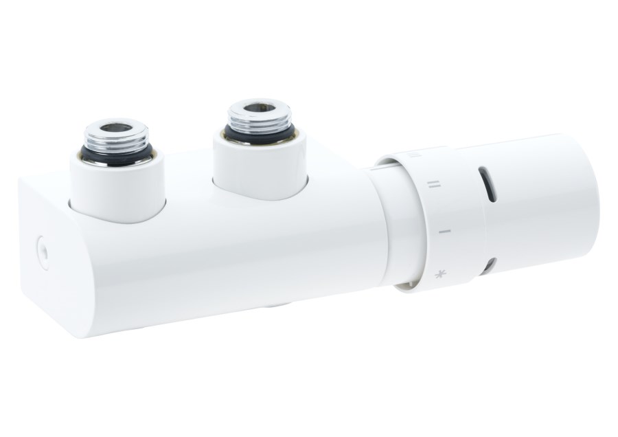 DANFOSS VHX-DUO radiátorový ventil rohový 1/2" termostatický s hlavicou RAX, biela