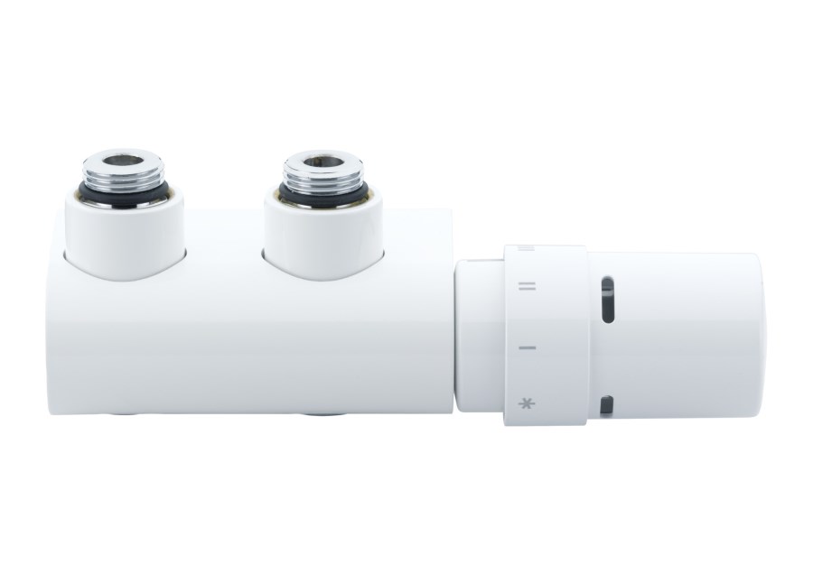 DANFOSS VHX-DUO radiátorový ventil rohový 1/2" termostatický s hlavicou RAX, biela