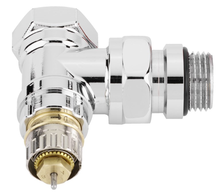 DANFOSS RA-NCX ventil 1/2" radiátorový, rohový, chróm